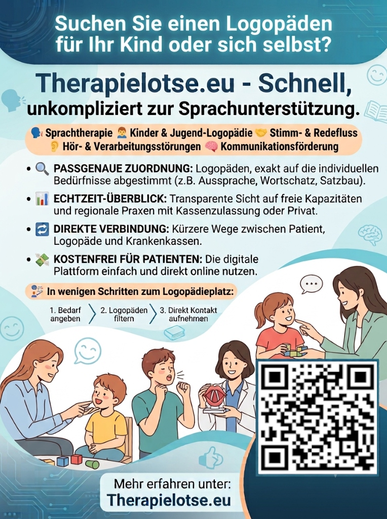 Infoplakat Logopädie & Sprachunterstützung