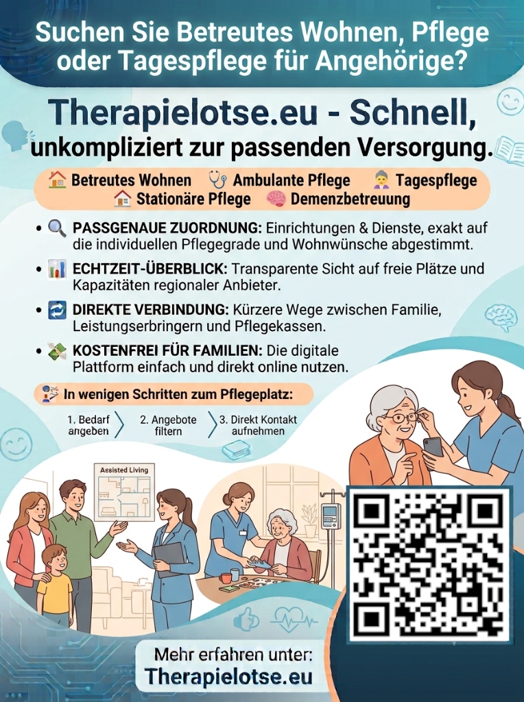 Infoplakat Betreutes Wohnen & Pflege